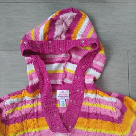 Est.  1989 Place Hooded Cable Knit Sweater, Sequins - Picture 5 of 8